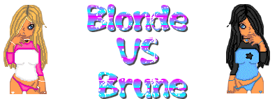 blonde contre brune !